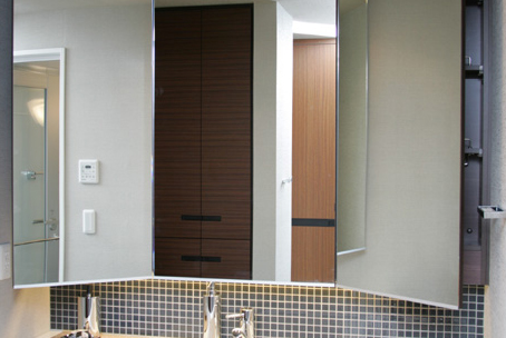 Brillia 成増 Urban Terrace　Sanitary　水周り　三面鏡