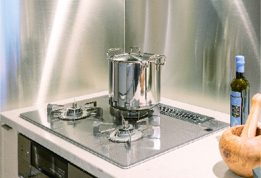 白金ザ・スカイ　KITCHEN　ステンレス製キッチンパネル