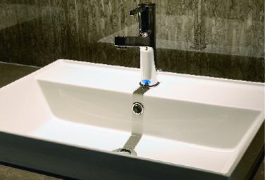 白金ザ・スカイ　POWDER ROOM　陶器製オーバーカウンターボウル