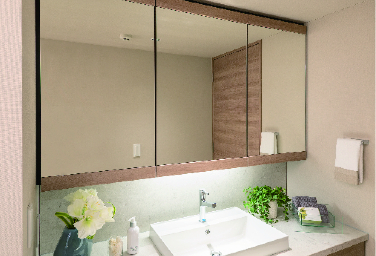 白金ザ・スカイ　POWDER ROOM　洗面鏡