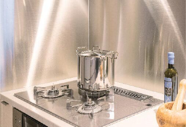 白金ザ・スカイ　KITCHEN　ステンレス製キッチンパネル