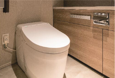 白金ザ・スカイ　POWDER ROOM　ウォシュレット一体型便器