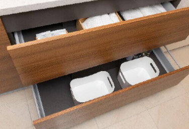 白金ザ・スカイ　POWDER ROOM　2段スライド収納