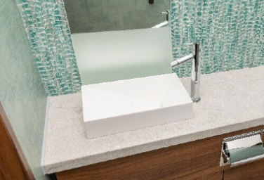 白金ザ・スカイ　POWDER ROOM　トイレ手洗いカウンター