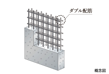 Brillia City 西早稲田　ダブル配筋