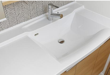 Brillia City 西早稲田　Powder Room　洗面・トイレ　偏心ボウル