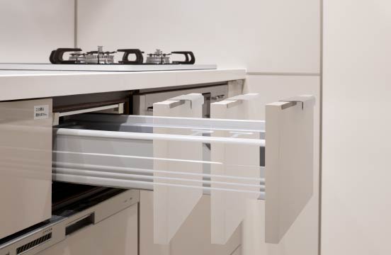 Brillia 四谷三丁目　Kitchen　キッチン　ソフトクローズ収納