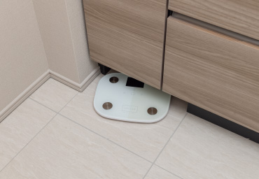 Brillia Tower 浜離宮　Powder room　洗面　ヘルスメーター収納