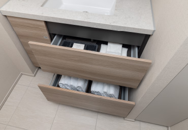 Brillia Tower 浜離宮　Powder room　洗面　洗面化粧台キャビネット