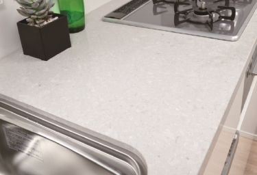 Brillia Tower 有明 MID CROSS　Kitchen　シーザーストーン製キッチン天板