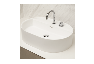 Brillia Tower 堂島　Dressing Room ＆ Toilet　洗面室＆トイレ　ベッセル型人工大理石ボウル