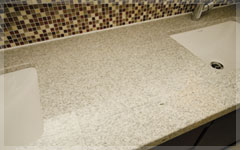 Brillia 大和郷　Sanitary　水まわり　天然石の洗面化粧台カウンター