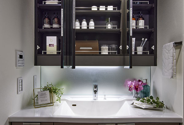 Brillia 三鷹下連雀　Powder Room & Toilet　洗面・トイレ　センターボウル