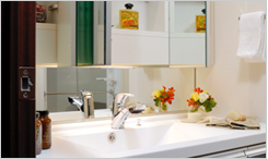 Brillia 関町北 　Sanitary　水まわり　洗面化粧台＆人造大理石カウンター