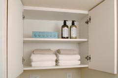 Brillia 品川中延 　Bath Room　浴室・洗面・トイレ　洗濯機置場上部吊収納