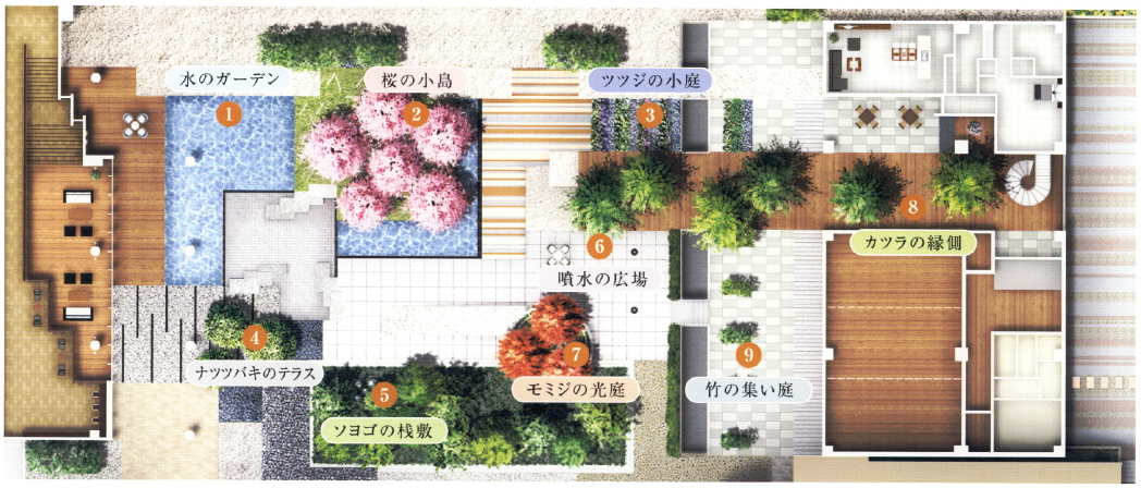 Brillia 多摩センター 　プラベートリビングガーデン