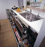 Brillia 多摩センター 　キッチンスライドキャビネット