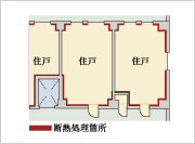 Brillia 東林間 　断熱処理・結露対策