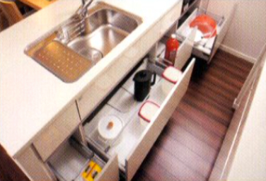 Brillia 稲毛海浜公園  Kitchen キッチン オールスライド収納