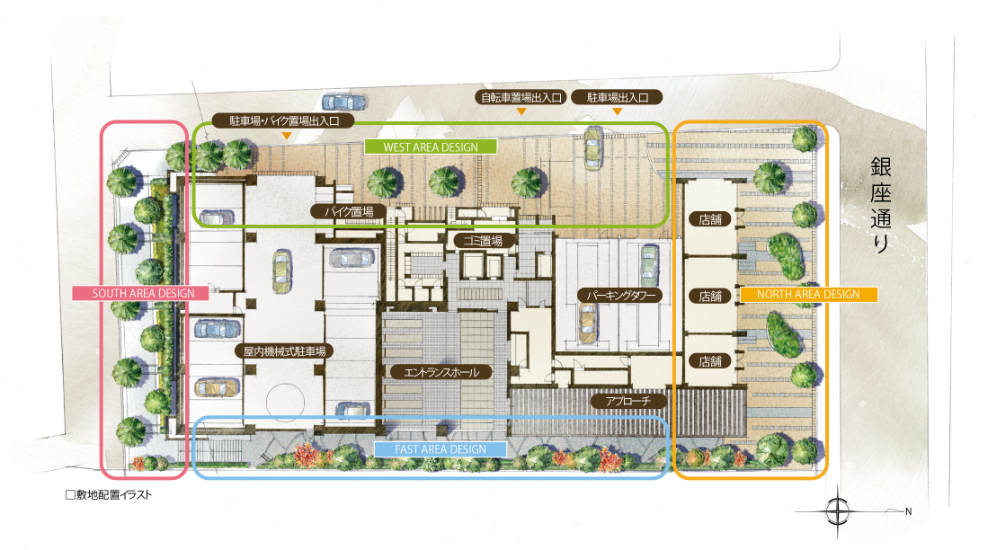 Brillia Tower 所沢ロジュマン　街と人の交歓を美しく描く