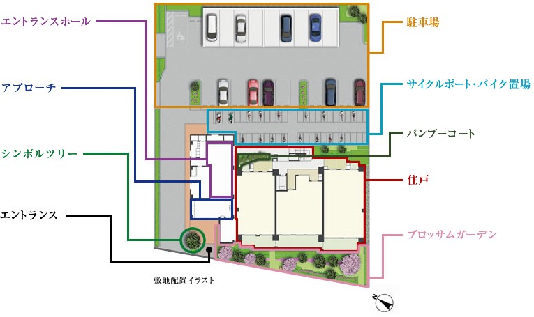 Brillia 南林間ハイライズ　開放的なランドスケープ