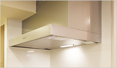 Brillia 南林間ハイライズ　Kitchen　キッチン　整流板付き薄型レンジフード