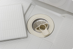 Brillia 辰巳 CANAL TERRACE　Bath Room　浴室・洗面・トイレ　ささっとキレイ排水口