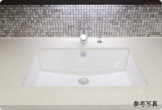 Brillia 辰巳 CANAL TERRACE　Bath Room　浴室・洗面・トイレ　人造大理石一体型カウンター