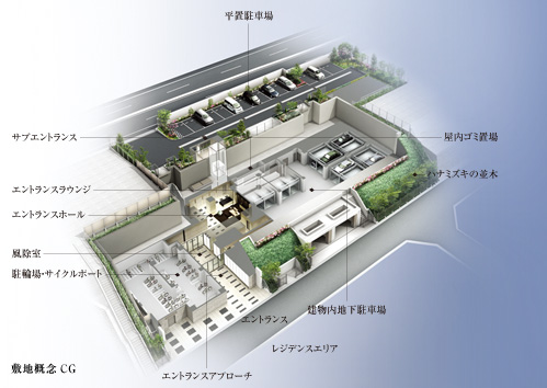 Brillia 藤が丘　敷地配置図