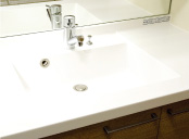 Brillia 藤が丘　Sanitary　水まわり　天板一体型カウンター