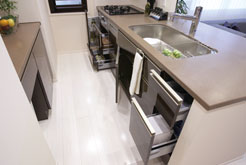 Brillia 日本橋人形町 　Kitchen　キッチン　キッチン収納スペース