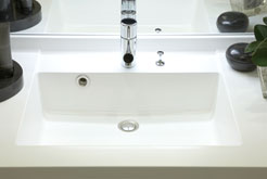 Brillia 日本橋人形町 　Sanitary　水回り　人造大理石一体型カウンター