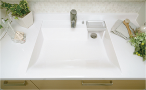 Brillia e-SQUARE 　Sanitary　水まわり　一体型Jボウル洗面カウンター