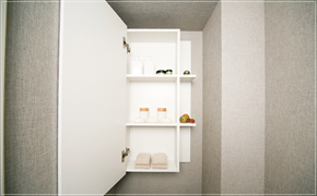 Brillia e-SQUARE 　Sanitary　水まわり　トイレ吊戸棚