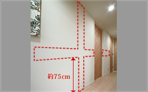 Brillia e-SQUARE 　廊下手摺下地