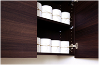 Brillia 西荻窪　Powder Room　浴槽・洗面　トイレ吊戸棚