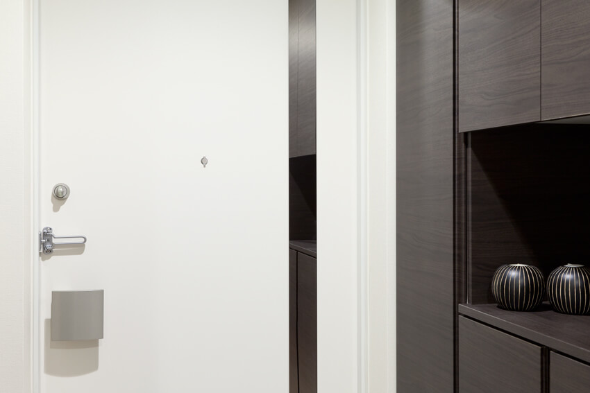 Brillia 多摩ニュータウン 　玄関扉裏鏡面パネル