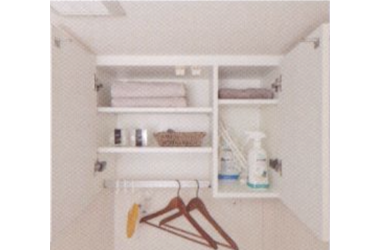Brillia 大山町 　Powder Room　洗面・トイレ　洗濯機上収納