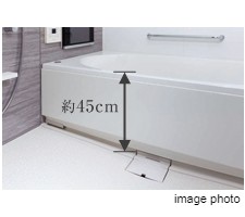 Brillia 日本橋浜町 　Bath Room　浴室　低床式バス
