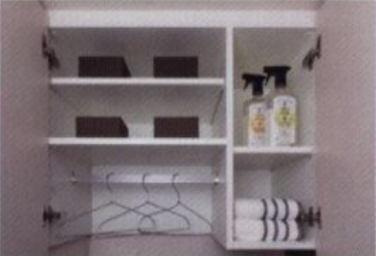 Brillia 大井仙台坂 　Powder Room　洗面・トイレ　洗濯機置場上部吊戸棚