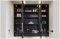 Brillia 武蔵中原　Sanitary　水周り　三面鏡裏収納