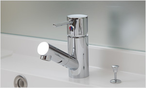 Brillia 王子神谷　Powder Room　パウダールーム　シンプルレバー混合水栓