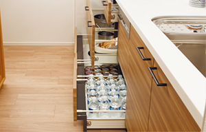 Brillia 下丸子　Kitchen　キッチン　ソフトクローズ機能付収納