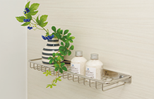 Brillia 下丸子　Powder Room　浴室・洗面　ワイヤーシェルフ