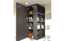 Brillia 下丸子　Powder Room　浴室・洗面　オーブンキャビネット＆ミラー