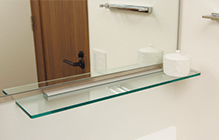 Brillia 下丸子　Powder Room　浴室・洗面　ガラスシェルフ