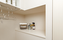 Brillia 下丸子　Powder Room　浴室・洗面　洗濯機横ニッチ