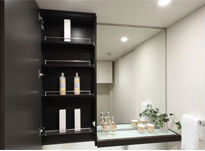 Brillia 仙川 Powder Room 洗面・トイレ デザインミラー収納