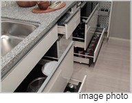 Brillia 久我山　Kitchen　キッチン　オールスライド収納