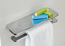 Brillia 上野松が谷　Powder Room　洗面　棚付きタオルバー